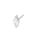 Titanium Marquise Threadless End - Clear CZ - 3 sizes available (18g/16g)