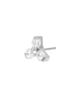 Titanium Micro Tri Threadless End - Clear CZ (18/16g)