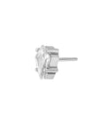 Titanium 4mm Kite Threadless End - Clear CZ (18g/16g)