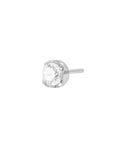 Titanium Clear CZ Threadless End (18g/16g)