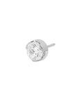 Titanium Clear CZ Threadless End (18g/16g)