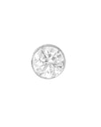 Titanium Clear CZ Threadless End (18g/16g)