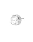 Titanium Clear CZ Threadless End (18g/16g)