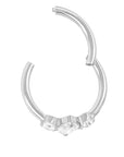 Titanium Engaged Clicker - Clear CZ 1.2mm (16g)