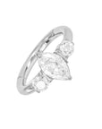 Titanium Engaged Clicker - Clear CZ 1.2mm (16g)