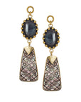 SB Rainbow Obsidian, Black Mother of Pearl Ornamental