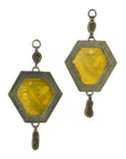 Fire Agate & Tourmaline Dangles