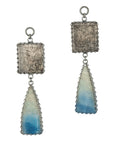 Tourmalated Quartz & Blue Quartz Dangles