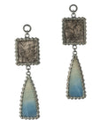 Tourmalated Quartz & Blue Quartz Dangles