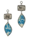 Tourmalated Quartz & Blue Quartz Dangles