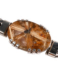 Rutilated Quartz Interlocking Bracelet