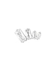 Titanium Baguette Cascade Threadless End - Clear CZ (18g/16g)