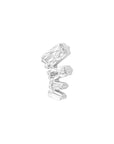 Titanium Baguette Cascade Threadless End - Clear CZ (18g/16g)