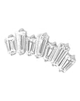 Titanium Queen Threadless End - Clear CZ (18g/16g)