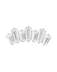 Titanium Queen Threadless End - Clear CZ (18g/16g)