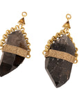 Amber & Chunky Smoky Quartz DT Crystal