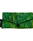 Green Swirl Recycled Kimono Jewelry Pouch