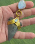 Faceted Rainbow Moonstone Baby Megs