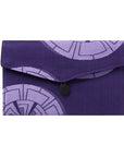 Purple Wheel Recycled Kimono Jewelry Pouch