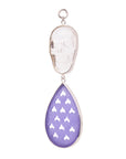 Quartz & Purple Chalcedony Skull Dangles