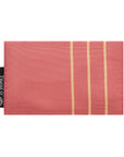 Salmon & Gold Stripes Recycled Kimono Jewelry Pouch