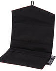 Red & Black Recycled Kimono Jewelry Pouch