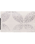 White & Silver Recycled Kimono Jewelry Pouch