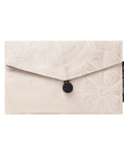White Wheel Recycled Kimono Jewelry Pouch