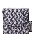 Black & White Sayagata Jewelry Pouch