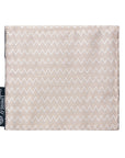 Silver Chevron Jewelry Pouch