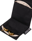 Silver Chevron Jewelry Pouch