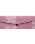 Lavender Flower Recycled Kimono Jewelry Pouch