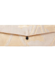 Gold Hexagon Recycled Kimono Jewelry Pouch