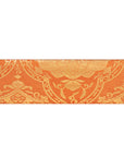 Orange & Gold Flower Recycled Kimono Jewelry Pouch