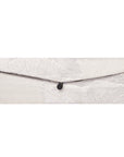 Silver Flower Recycled Kimono Jewelry Pouch