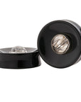 Black Obsidian & Tourmalated Quartz Stone Inlay Plugs