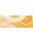 Orange, Gold, Floral Recycled Kimono Jewelry Pouch