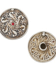 Vintage Bird Shield Garnet Plugs