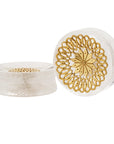 Quartz Mandala Stone Inlay Plugs