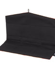 Orange, Gold & Silver Bamboo Recycled Kimono Jewelry Pouch