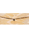 Gold & Silver Flower Recycled Kimono Jewelry Pouch