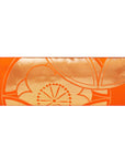 Orange & Gold Pinwheel Recycled Kimono Jewelry Pouch