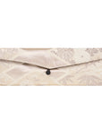 Silver Bamboo & Flower Recycled Kimono Jewelry Pouch