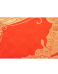 Orange & Bronze Butterfly Recycled Kimono Jewelry Pouch