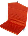 Burnt Orange & Gold Floral Recycled Kimono Jewelry Pouch