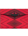 Red, Black, Lotus Recycled Kimono Jewelry Pouch