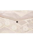 Silver Bamboo & Flower Recycled Kimono Jewelry Pouch