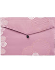 Lavender Flower Recycled Kimono Jewelry Pouch