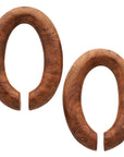 Amboyna Burl Oval Rings