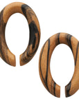 Tiger Ebony Oval Rings